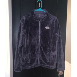 North Face fuzzy jacket
